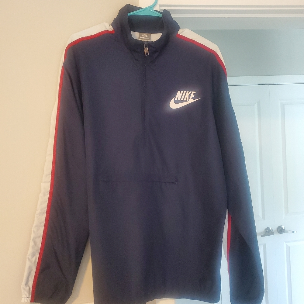 Nike Windbreaker Jacket Navy Size Large